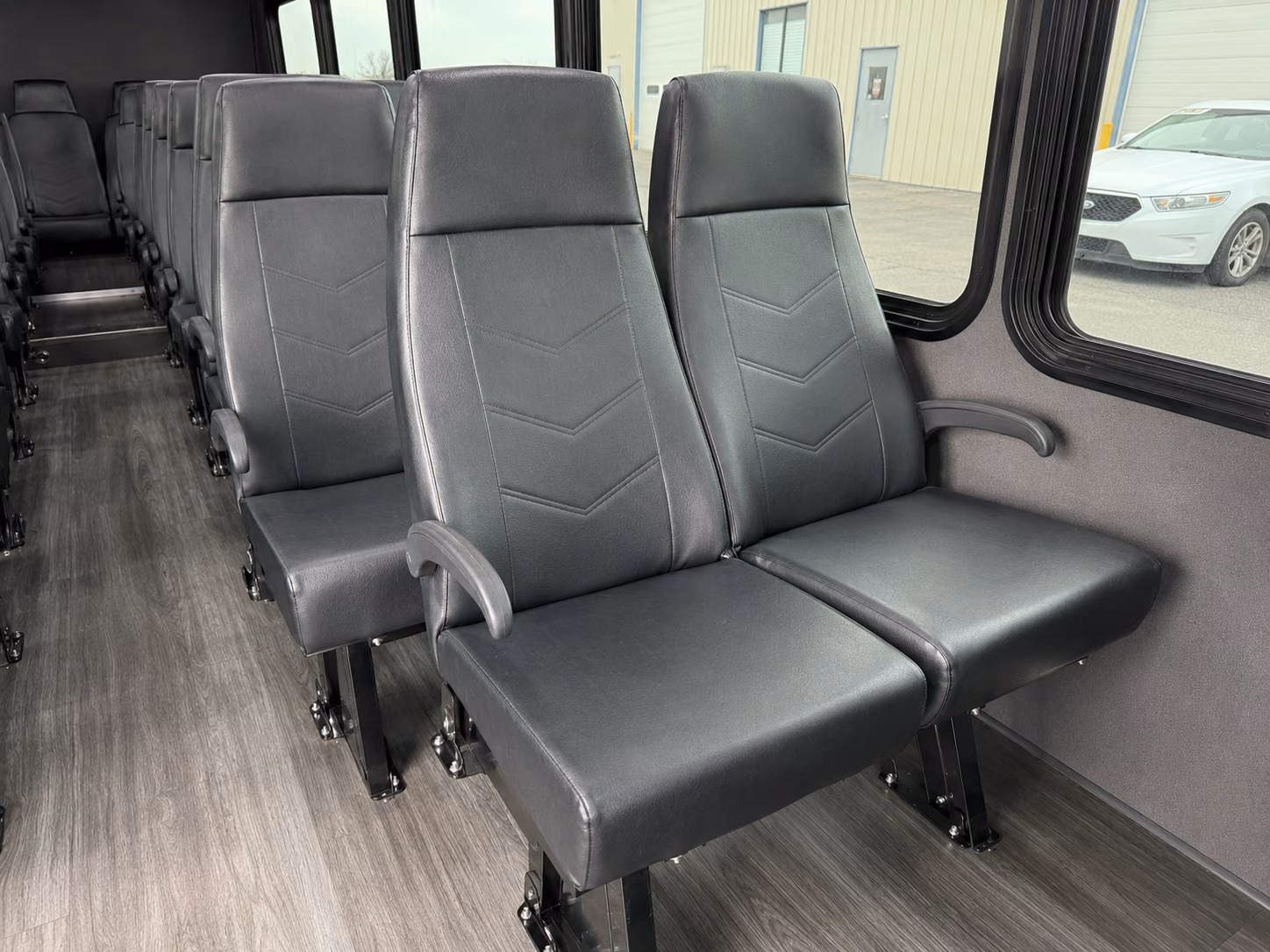 denver 18 passenger minibus interior