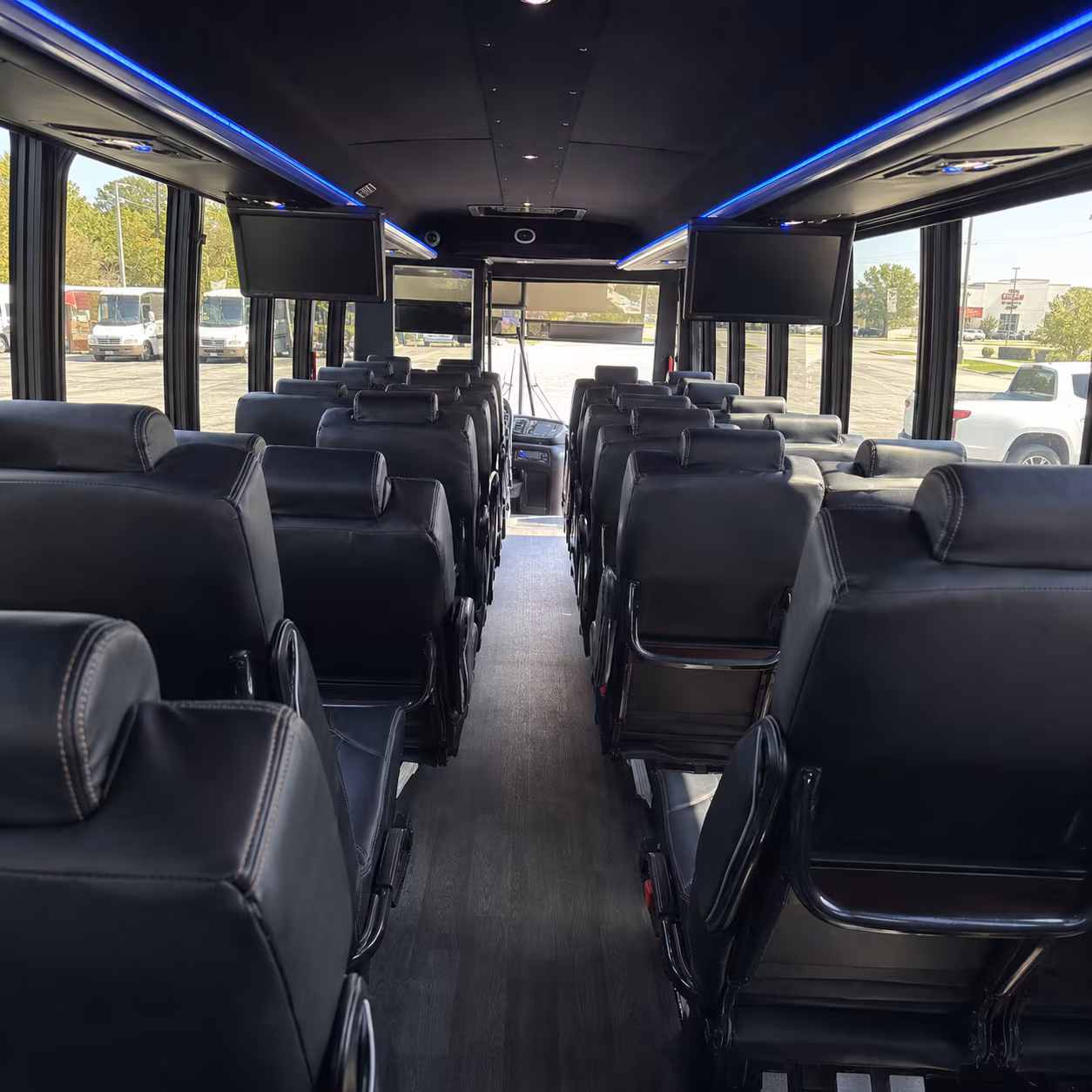 denver 25 passenger minibus interior