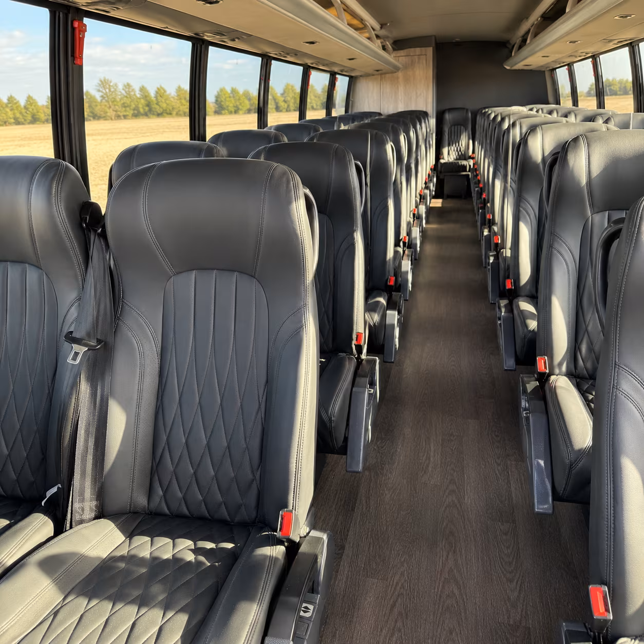 denver 28 passenger minibus inside