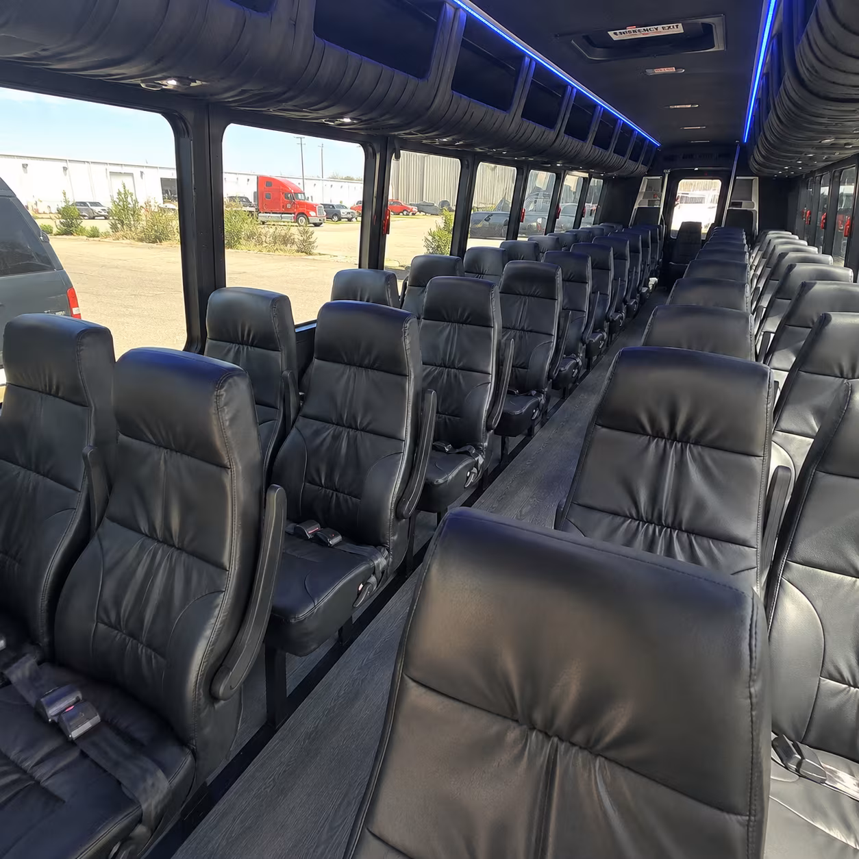 denver 30 passenger minibus interior