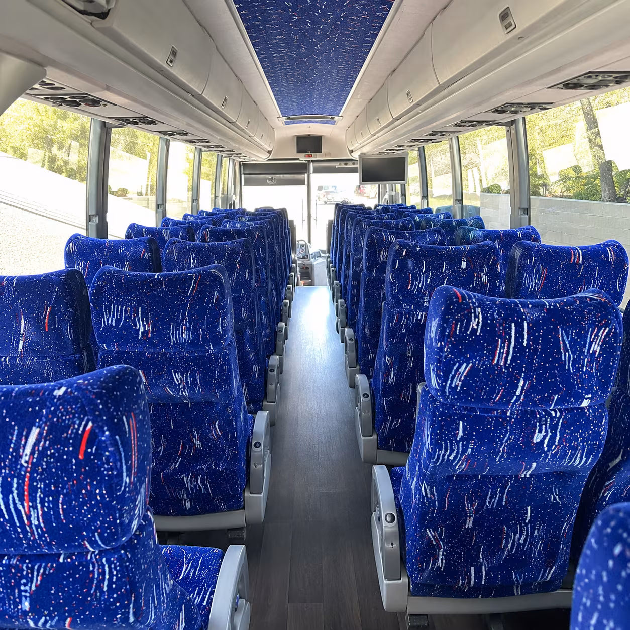 denver 50 passenger charter bus interior